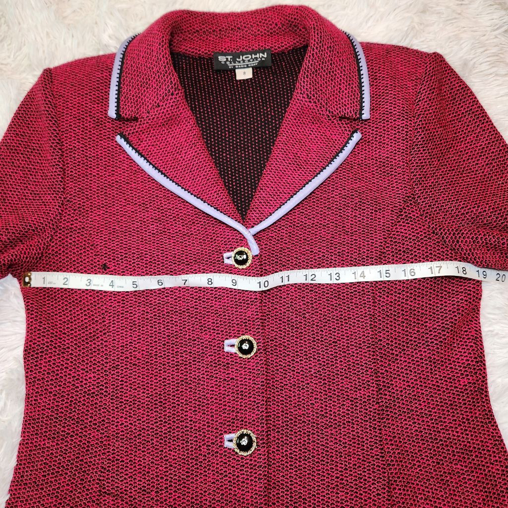 St John Collection by Marie Gray Vintage Jacquard Blazer - Picture 4 of 14